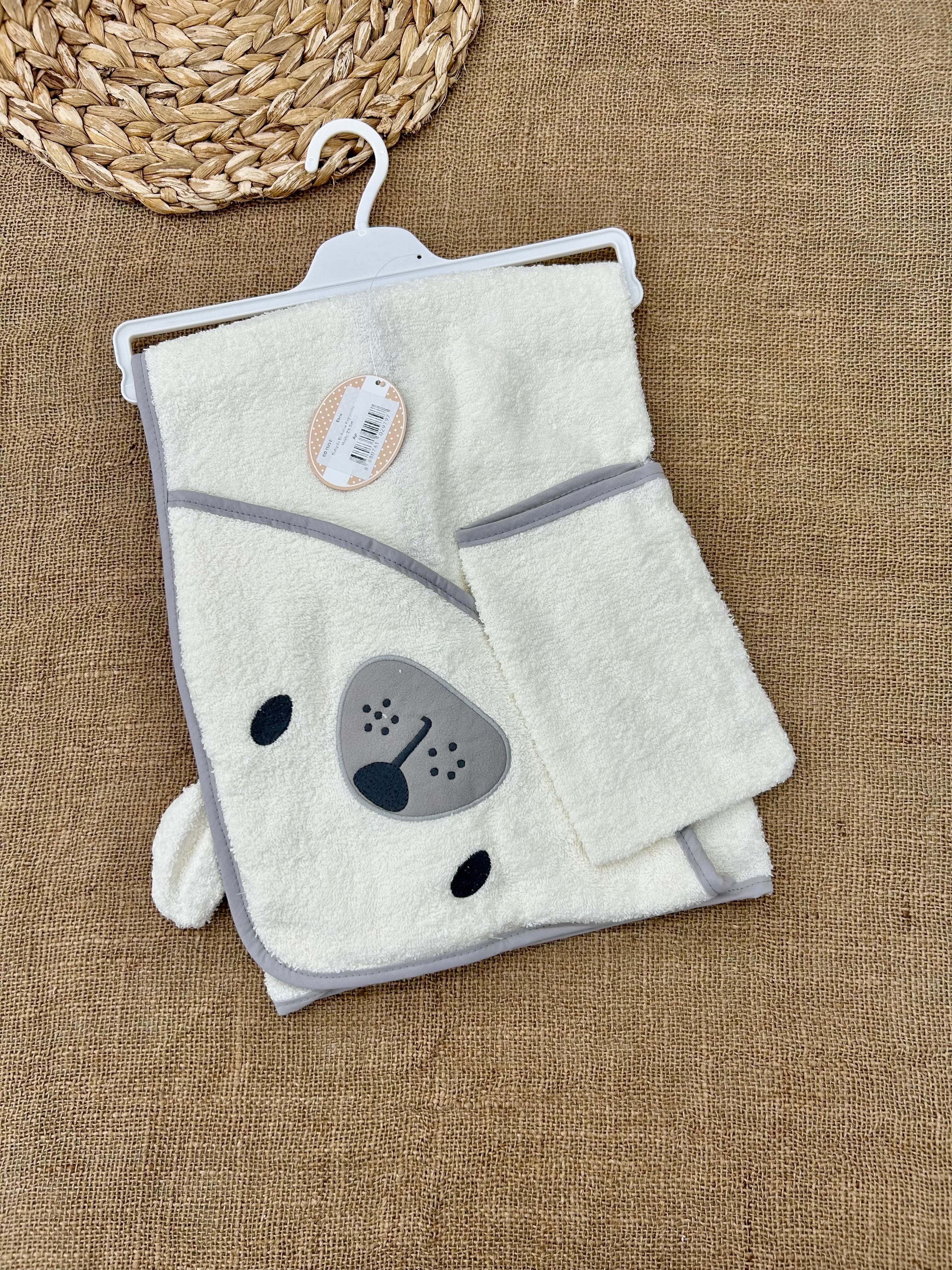 منشفة بيبي بشكير ناعم مع ليفة ماركة bebekevi