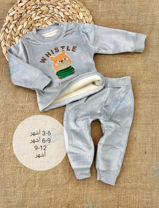 بيجامة بيبي فوتر whistle