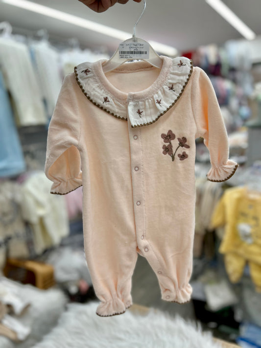 أفرهول مخمل بناتي تطريز  وقبة