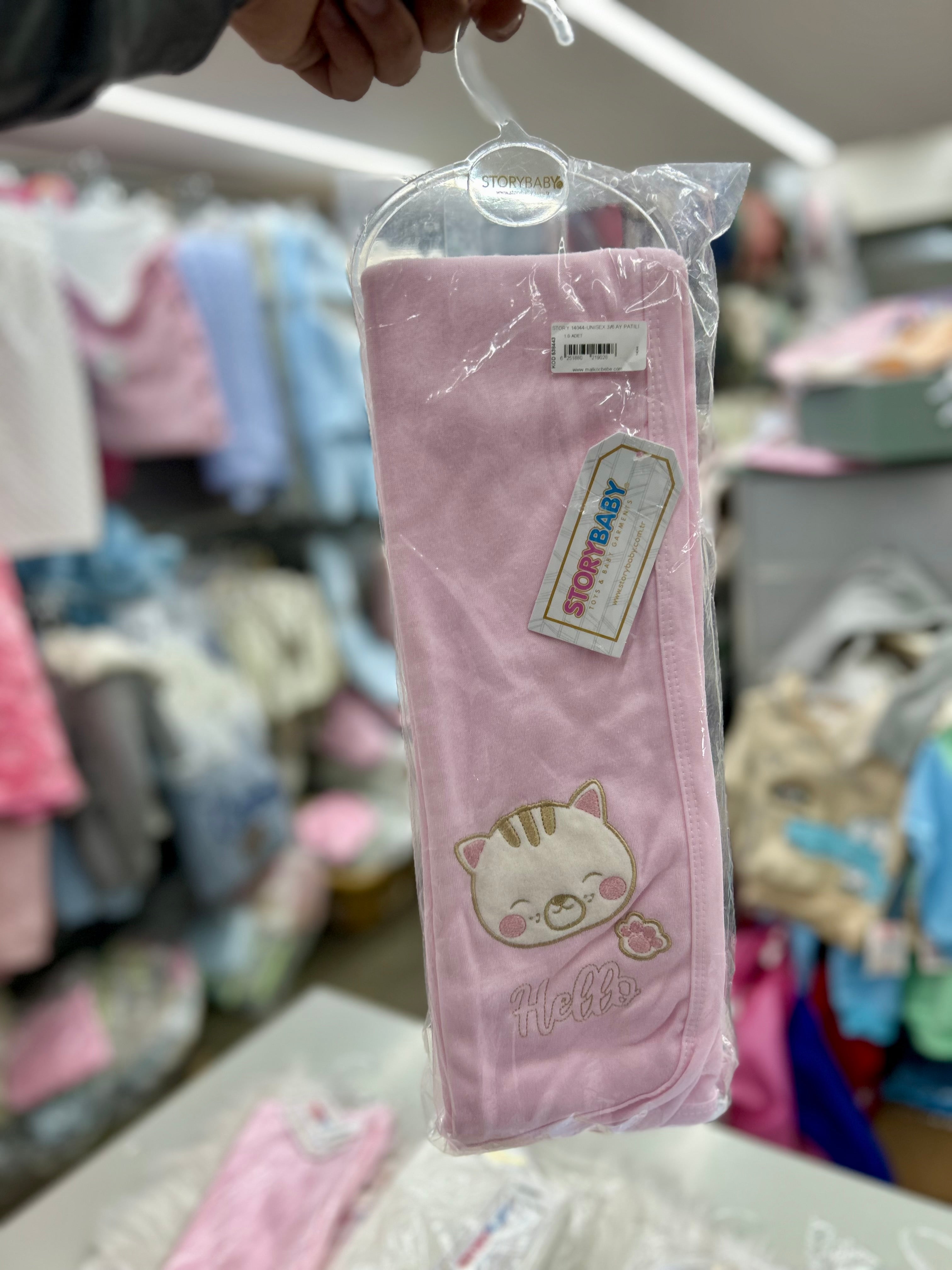 كوفلية بيبي قطن ناعم مع رسمة