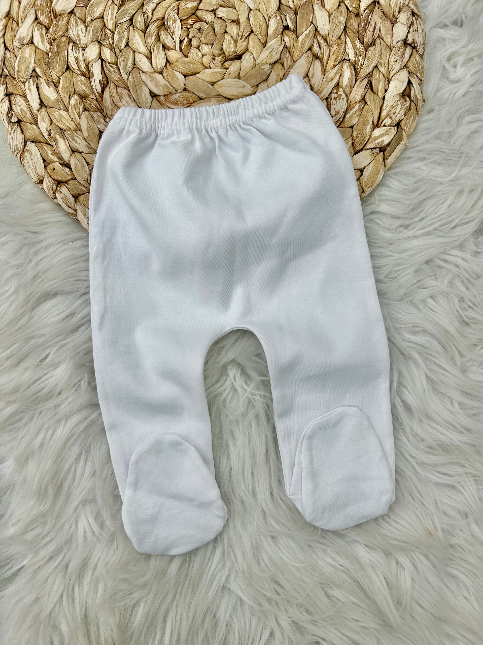 بنطلون أبيض قطن 100% مسكر
