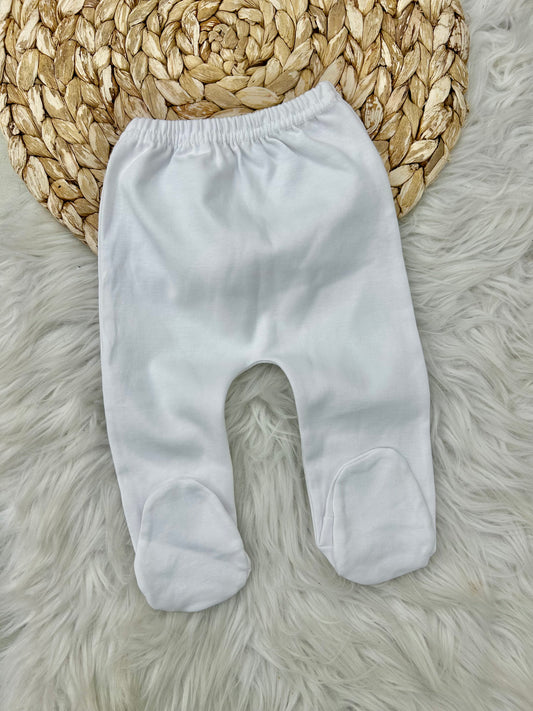 بنطلون أبيض قطن 100% مسكر