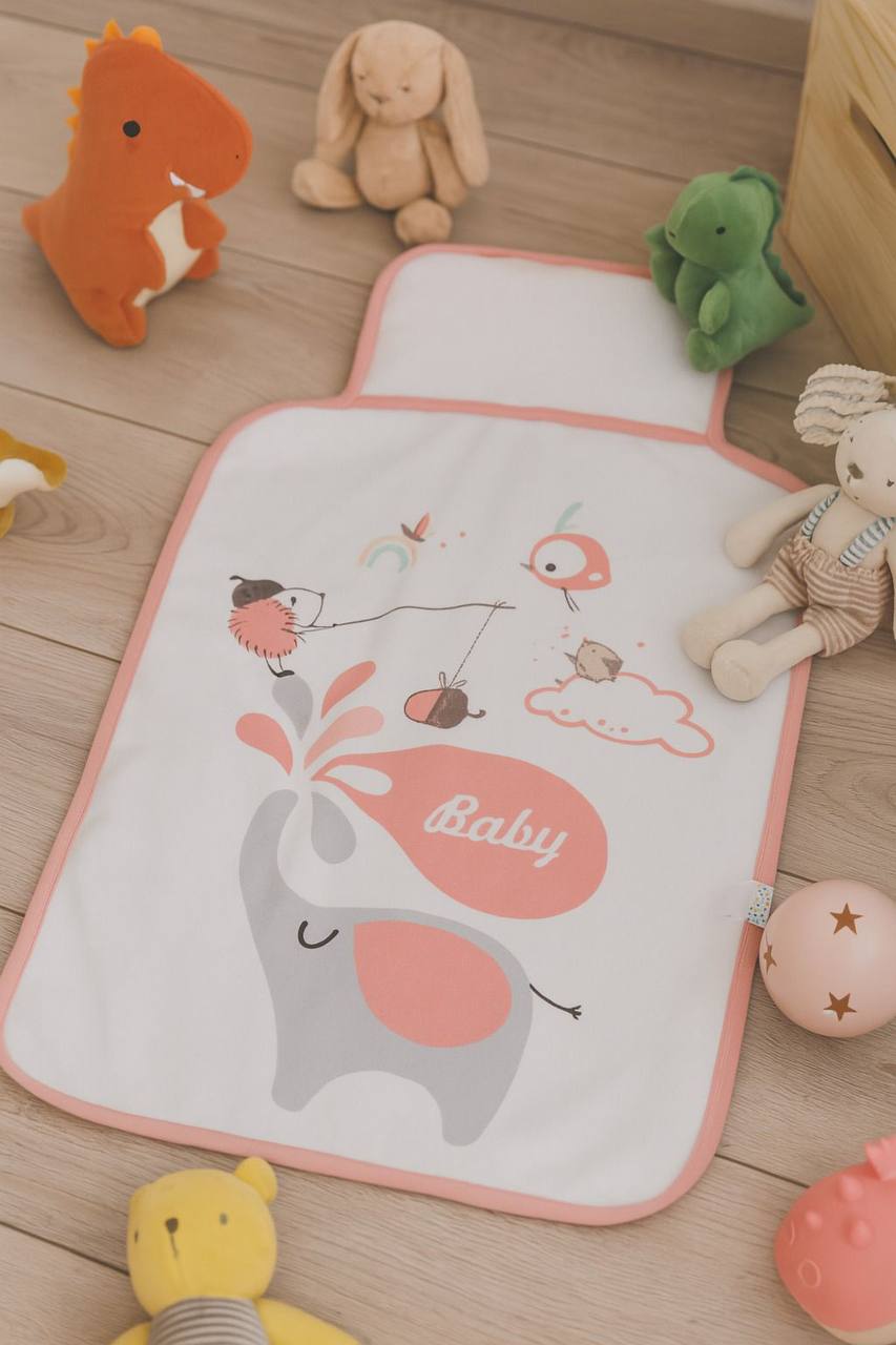 فرشة غيار بشكير مبطن مشمع