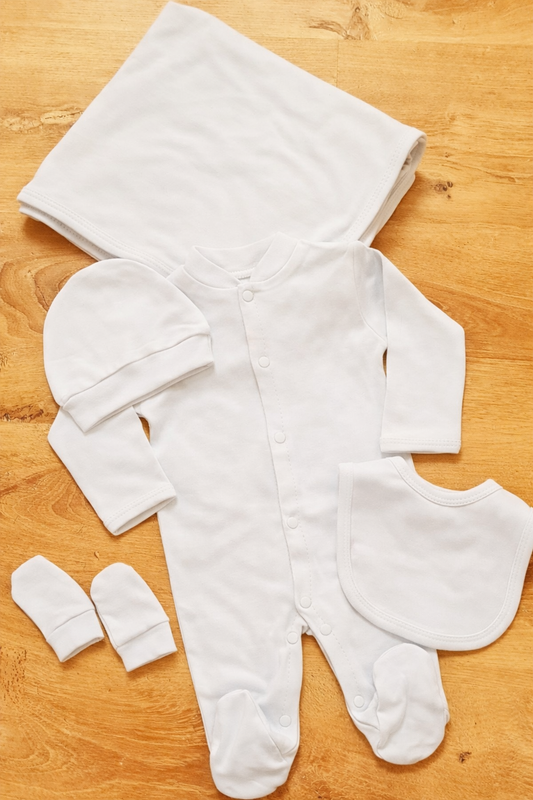 طقم 5 قطع سادة قطن