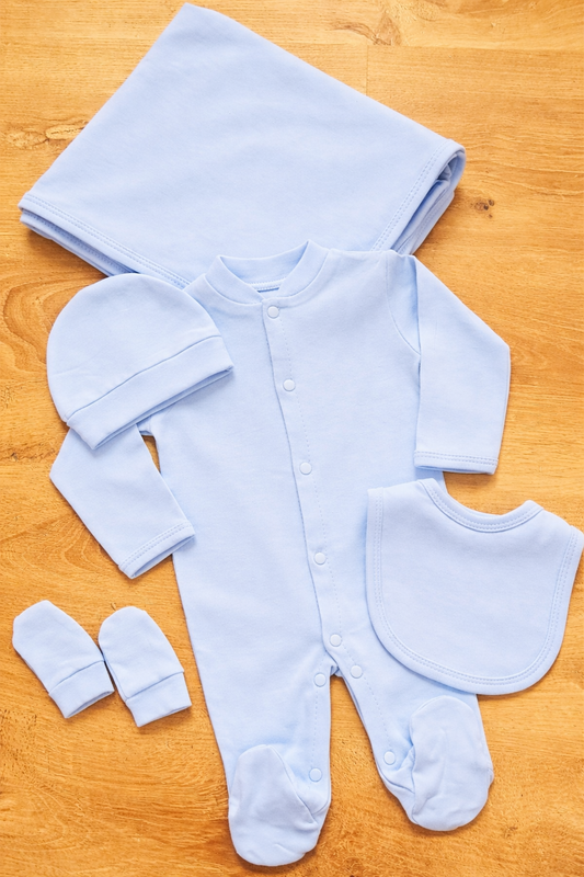 طقم 5 قطع سادة قطن