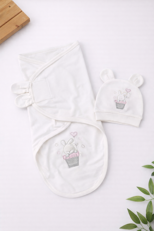 كوفلية قطن جاهزة تلزيق مع طاقية