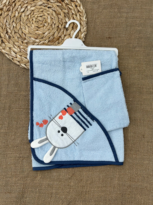 منشفة بيبي بشكير ناعم مع ليفة ماركة bebekevi