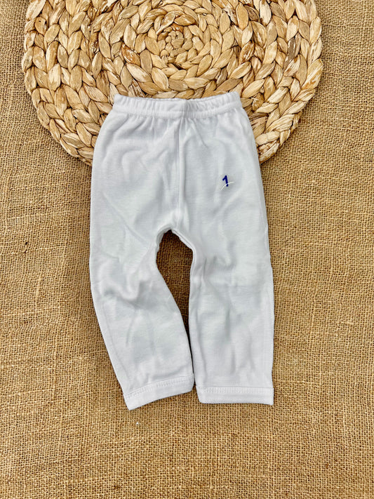 بنطلون أبيض قطن مفتوح