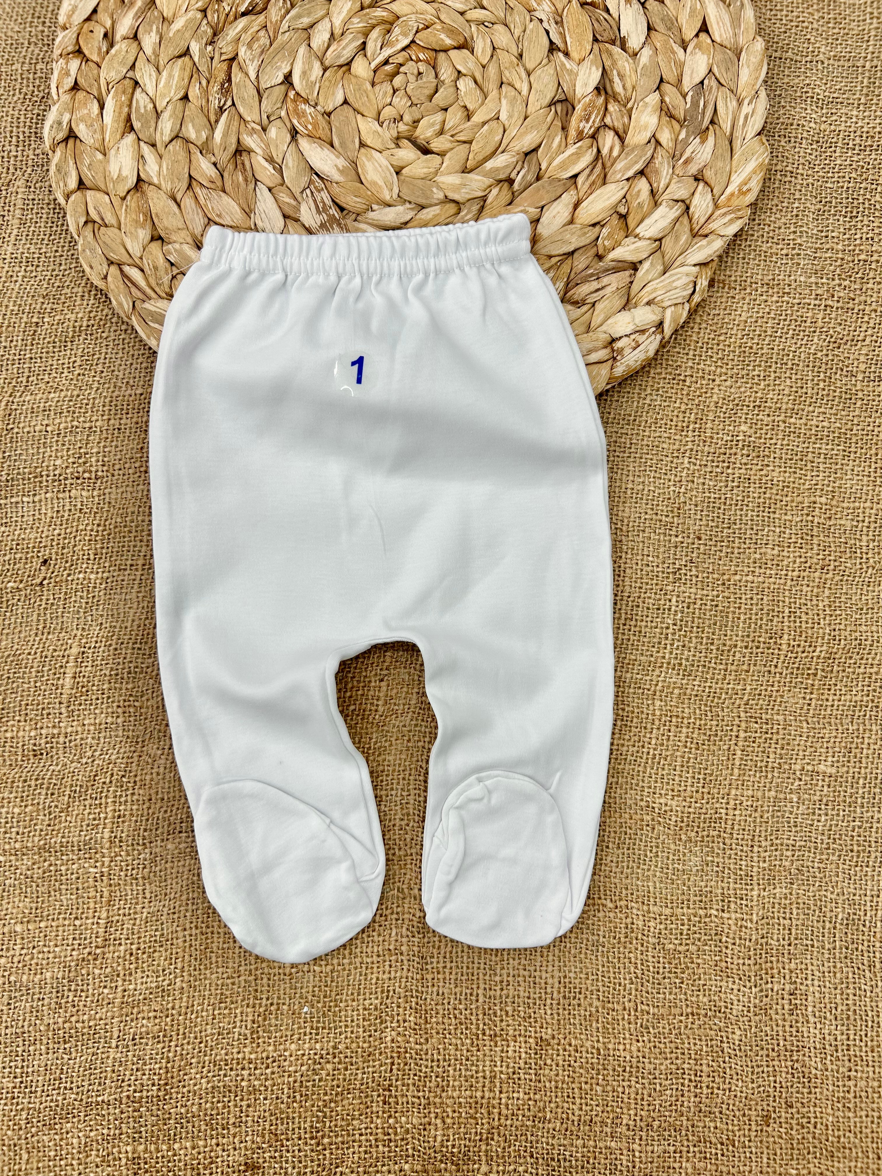 بنطلون أبيض قطن مسكر