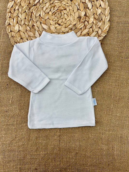 بلوزة قطن شتوي نص قبة