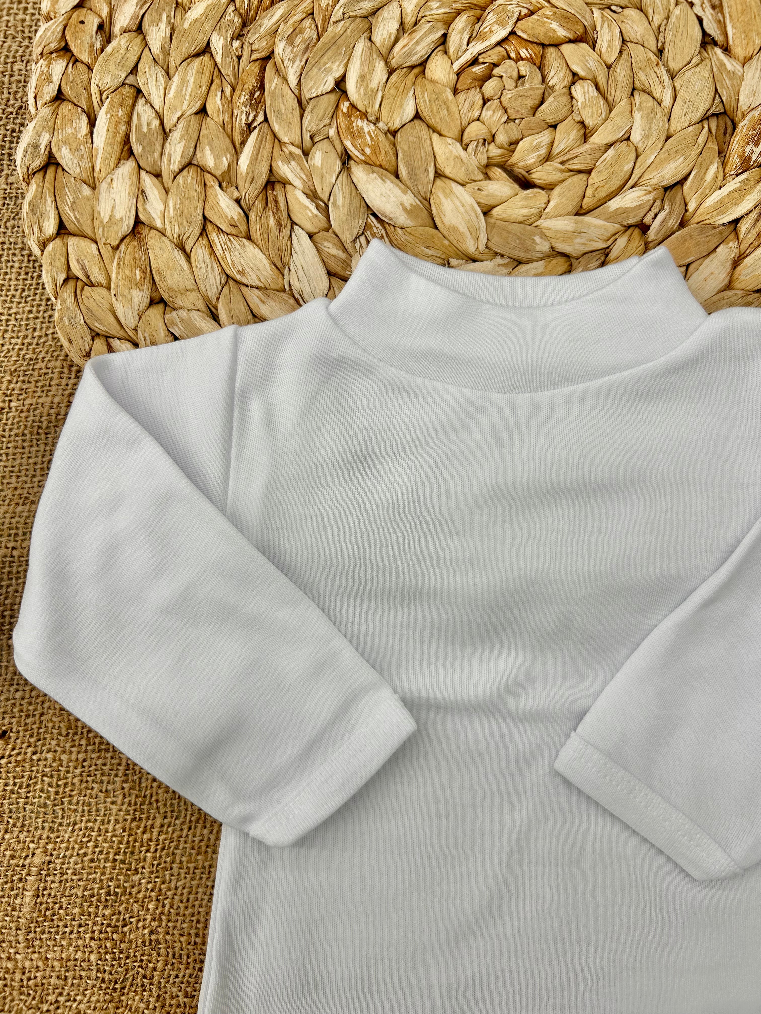 بلوزة قطن شتوي نص قبة