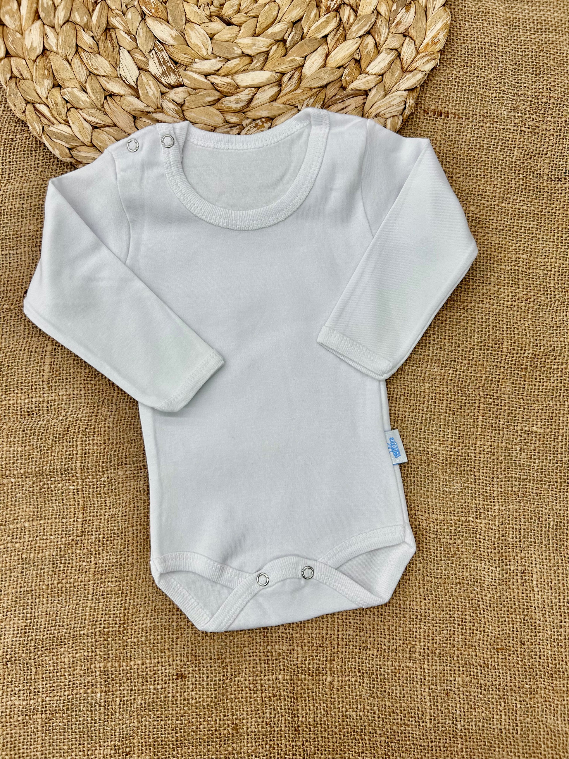 تبان كم ابيض قطن. ١٠٠٪ مع كبسات عند الرقبة