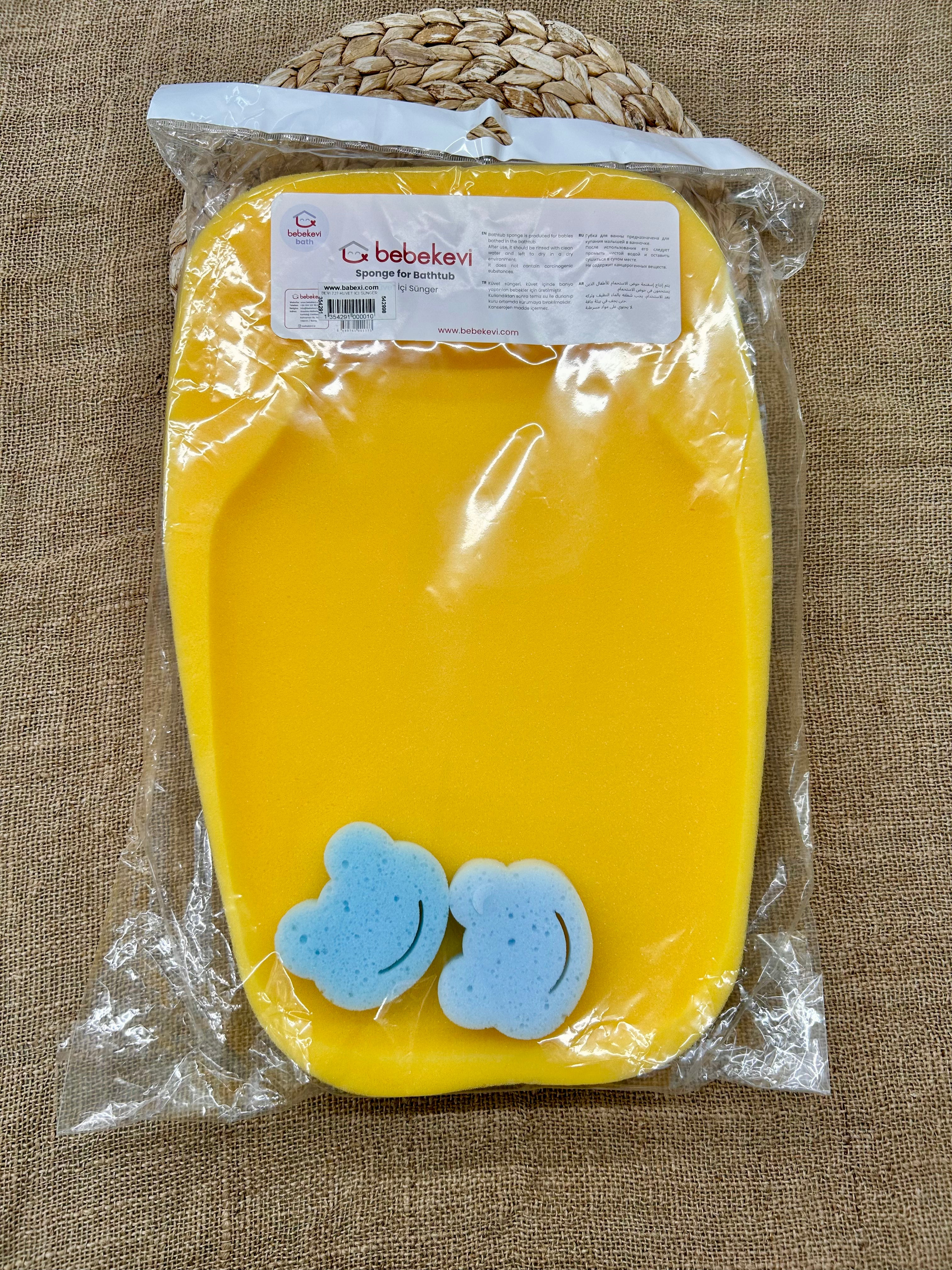 اسفنجة حمام مع ليفتين ماركة bebekevi