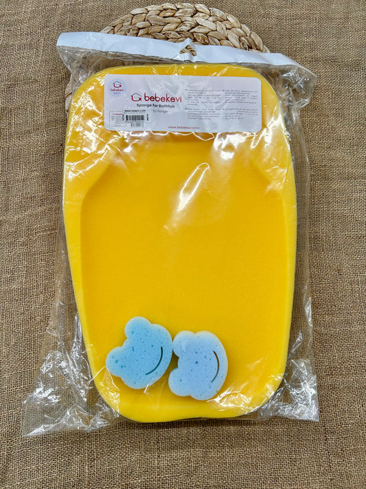 اسفنجة حمام مع ليفتين ماركة bebekevi