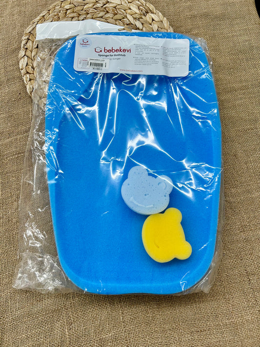 اسفنجة حمام مع ليفتين ماركة bebekevi