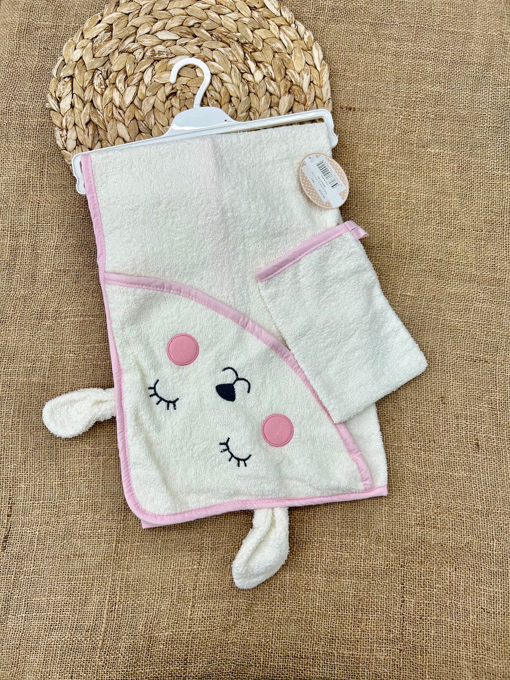 منشفة بيبي بشكير ناعم مع ليفة ماركة bebekevi