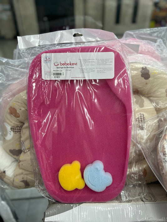 اسفنجة حمام مع ليفتين ماركة bebekevi